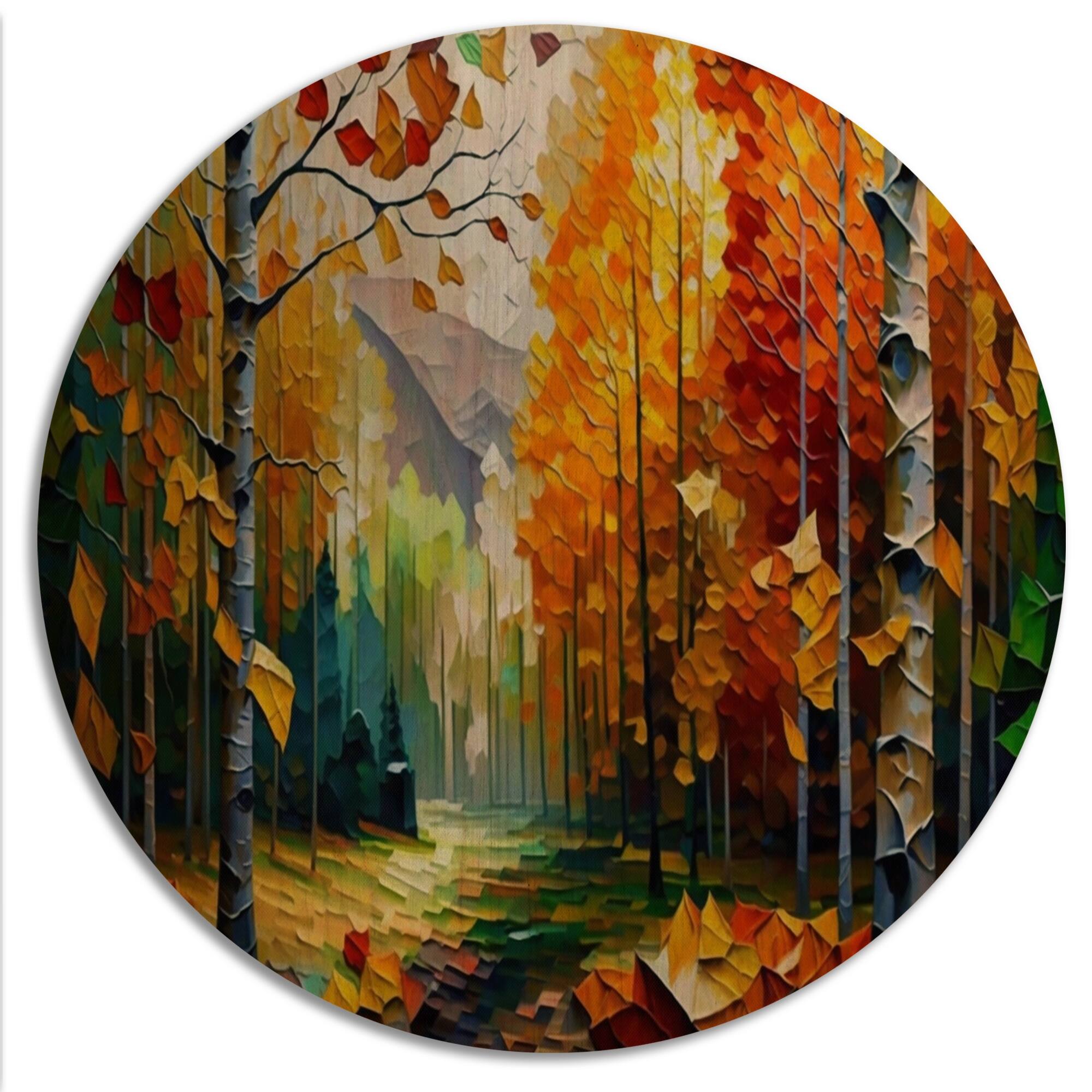 Designart "Path Into The Forest III" Country Wood Wall Art Décor